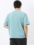 綿100% ロゴ刺繍 クルーネック半袖Tシャツ