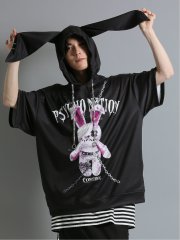 SD×PSYCHONATION 半袖BIGプルパーカー+タンク アンサンブル