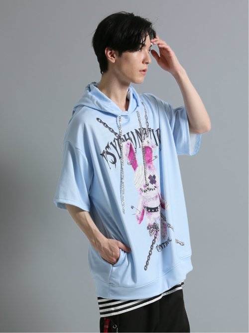 SD×PSYCHONATION 半袖BIGプルパーカー+タンク アンサンブル