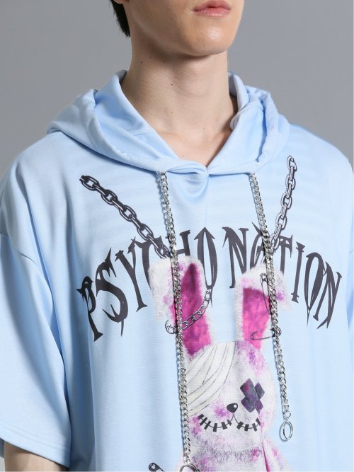 SD×PSYCHONATION 半袖BIGプルパーカー+タンク アンサンブル