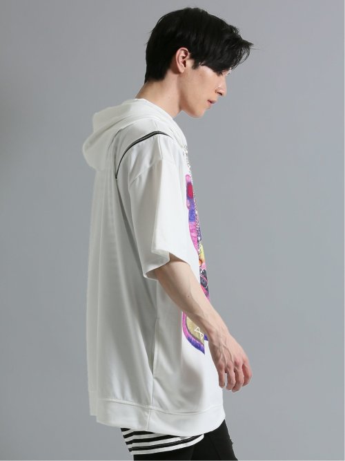 SD×PSYCHONATION 半袖BIGプルパーカー+タンク アンサンブル