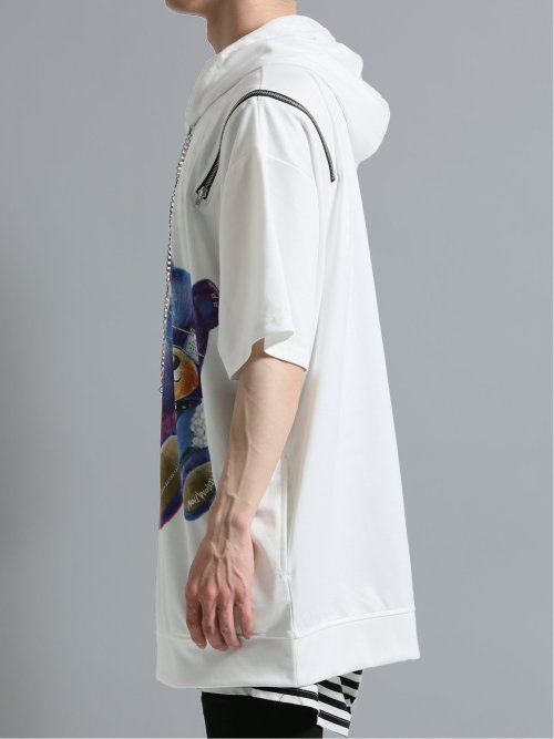 SD×PSYCHONATION 半袖BIGプルパーカー+タンク アンサンブル