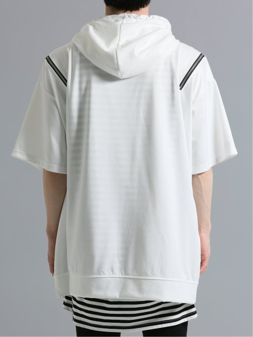 SD×PSYCHONATION 半袖BIGプルパーカー+タンク アンサンブル