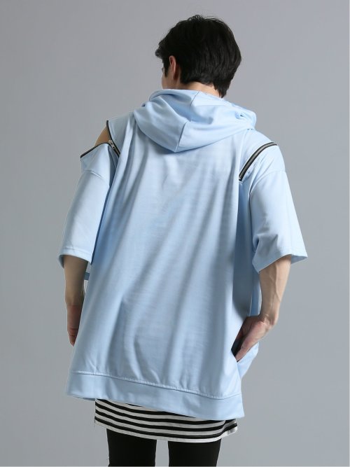 SD×PSYCHONATION 半袖BIGプルパーカー+タンク アンサンブル