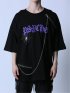 SD×PSYCHONATION チェーン付き スパイダー クルー半袖Tシャツ