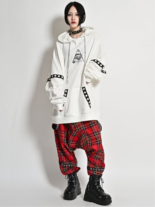 SD×PSYCHONATION アイコンハトメ プルパーカー