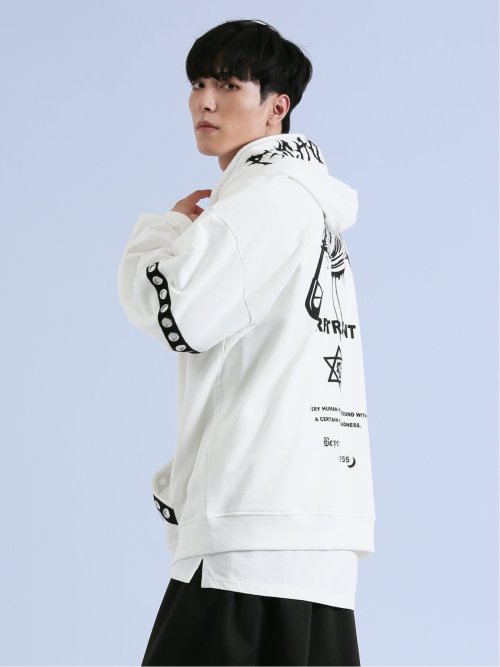 SD×PSYCHONATION アイコンハトメ プルパーカー