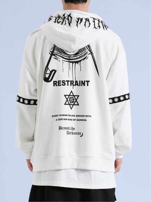 SD×PSYCHONATION アイコンハトメ プルパーカー