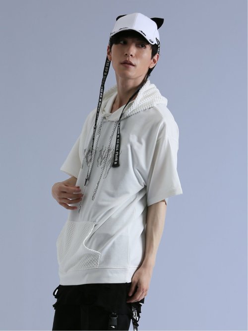 SD×PSYCHONATION 半袖BIGプルパーカー+タンク アンサンブル