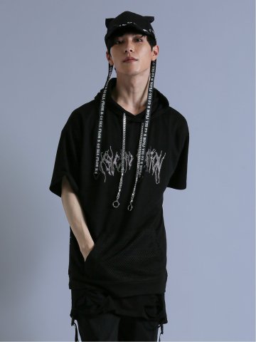 SD×PSYCHONATION 半袖BIGプルパーカー+タンク アンサンブル