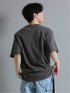 チャーム付き クルーネック半袖ルーズTシャツ