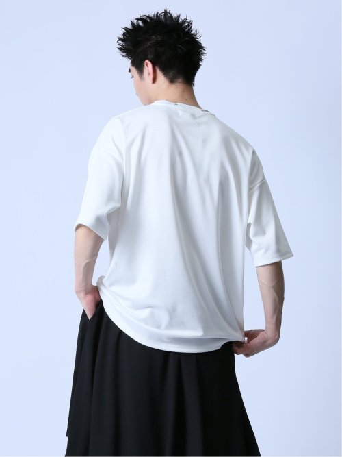 ネックレス付き クルーネック半袖Tシャツ