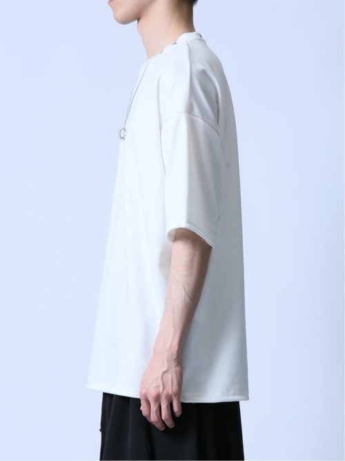 ネックレス付き クルーネック半袖Tシャツ