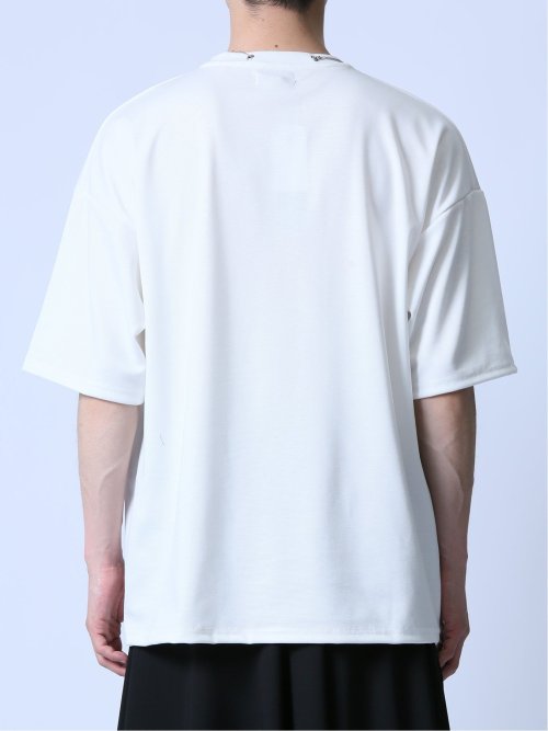 ネックレス付き クルーネック半袖Tシャツ