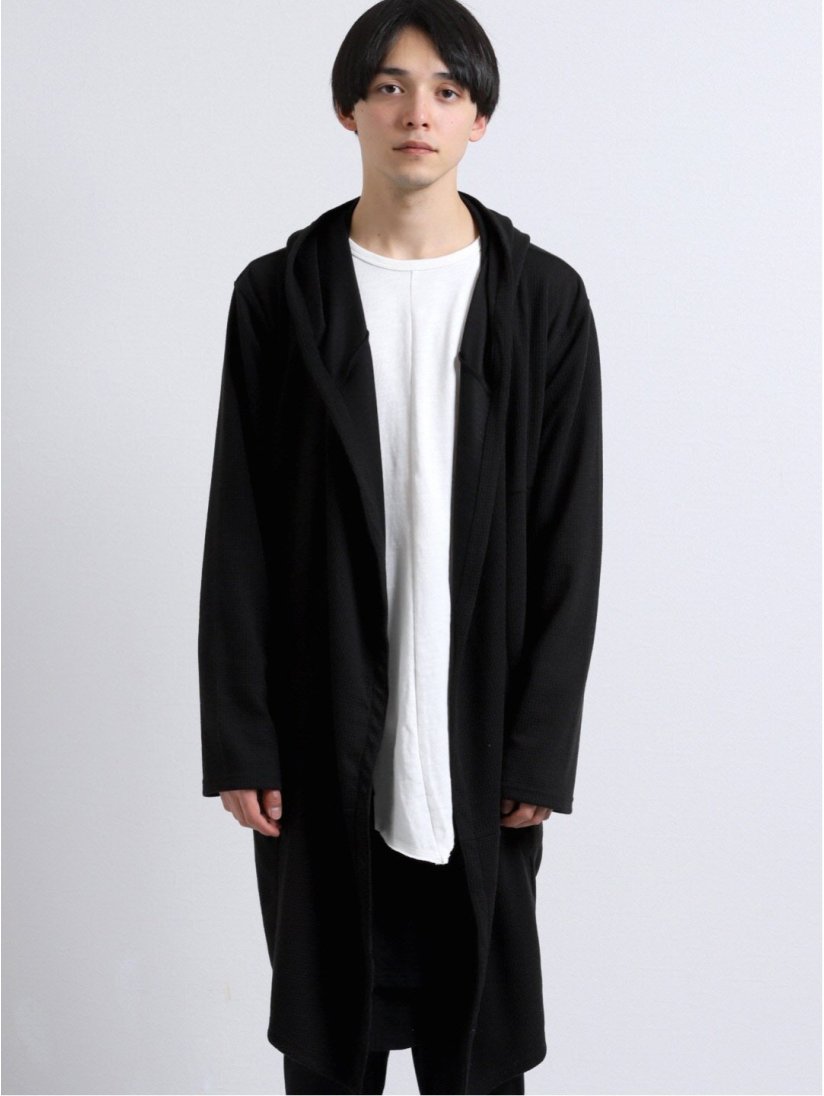 パネル切替フードコーディガン S 05黒 トップス Taka Q Online Shop タカキューオンラインショップ 公式通販