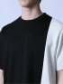 メッシュ切替 アシメ半袖Tシャツ