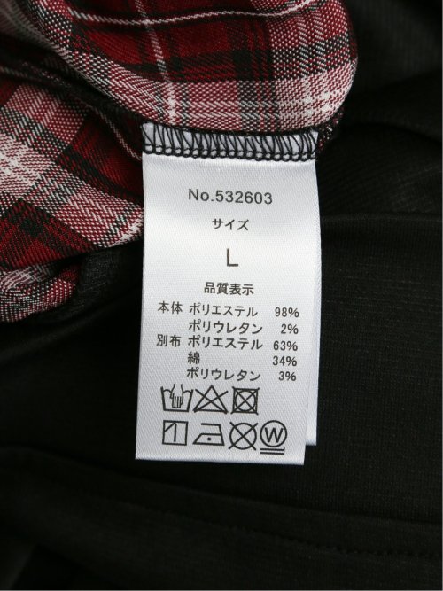 チェック切替 クルーネック 長袖BIGプルオーバー