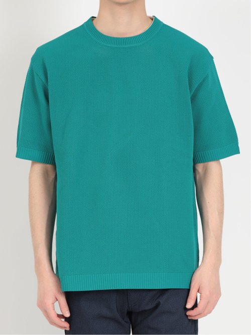 クルーネック半袖ニット&Tシャツ アンサンブル