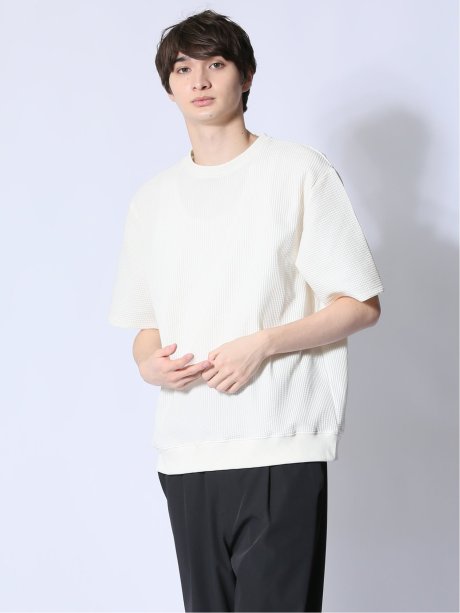 テックワッフル クルーネック半袖Tシャツ
