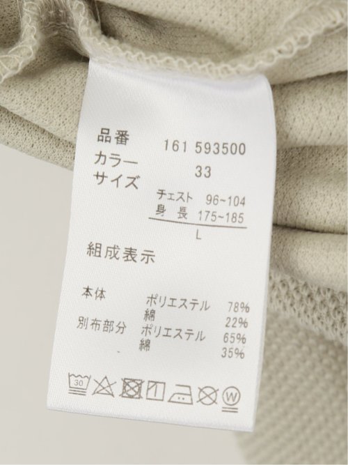 鹿の子 フェイクキーネック半袖Tシャツ