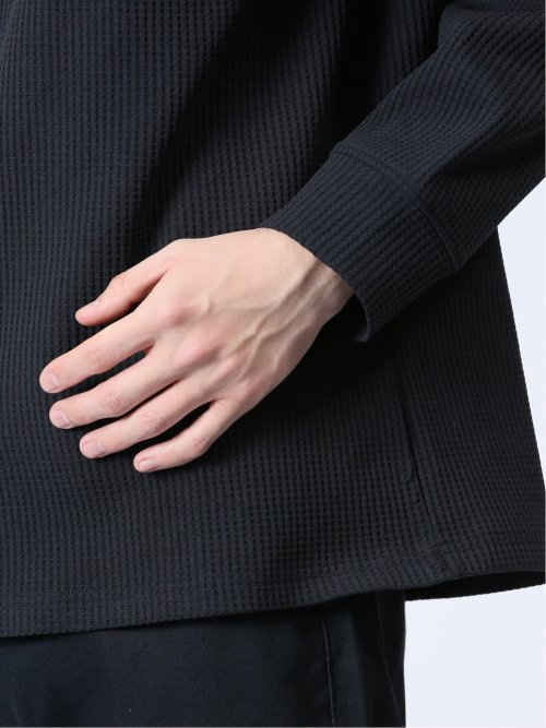 テックワッフル クルーネック長袖Tシャツ