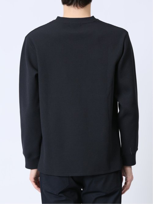 テックワッフル クルーネック長袖Tシャツ