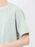 ヘリンボンジャガード キーネック半袖Tシャツ