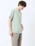 ヘリンボンジャガード キーネック半袖Tシャツ