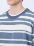 透かし編みクルーニット&長袖Tシャツ アンサンブル
