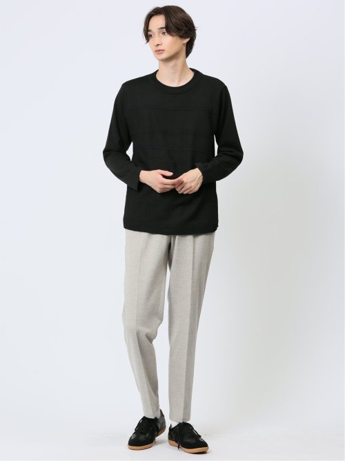 ハイブリッド クルーネック長袖Tシャツ