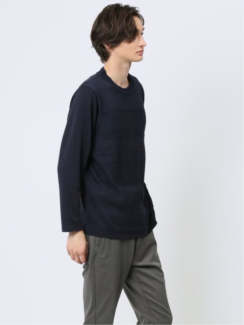 ハイブリッド クルーネック長袖Tシャツ