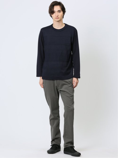 ハイブリッド クルーネック長袖Tシャツ