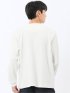 ストレッチ モールジャガード クルーネック長袖Tシャツ