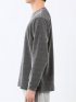 ストレッチ モールジャガード クルーネック長袖Tシャツ