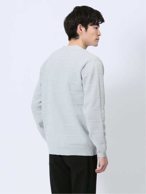 Vネックカーディガン&長袖Tシャツ アンサンブル