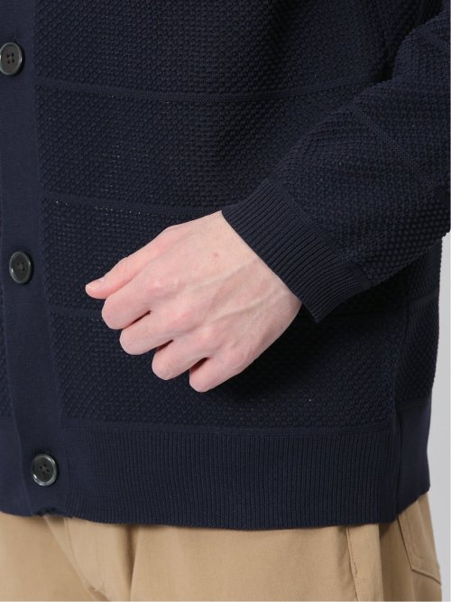 Vネックカーディガン&長袖Tシャツ アンサンブル