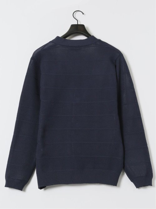 Vネックカーディガン&長袖Tシャツ アンサンブル