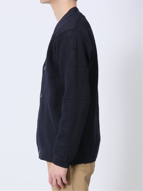 Vネックカーディガン&長袖Tシャツ アンサンブル