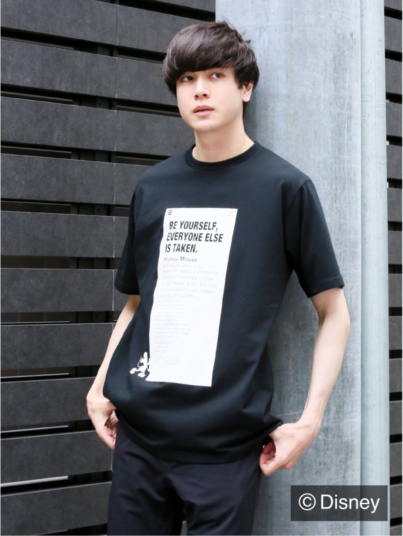 Disney コレクション By Sd シャドーmickey クルー半袖ｔシャツ M 05黒 トップス Taka Q Online Shop タカキューオンラインショップ 公式通販