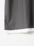 Tシャツ メンズ 半袖 ストレッチ クルーネック レイヤード風 ストライプ ワッフル クリエーションキューブ/CREATION CUBE
