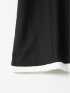 Tシャツ メンズ 半袖 ストレッチ クルーネック レイヤード風 ストライプ ワッフル クリエーションキューブ/CREATION CUBE