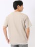 Tシャツ メンズ 半袖 ストレッチ クルーネック レイヤード風 ストライプ ワッフル クリエーションキューブ/CREATION CUBE