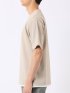 Tシャツ メンズ 半袖 ストレッチ クルーネック レイヤード風 ストライプ ワッフル クリエーションキューブ/CREATION CUBE