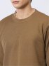 幾何学ジャガード フェイククルーネック長袖Tシャツ