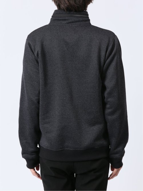 メランジ裏起毛 ボリュームネック カットアウター