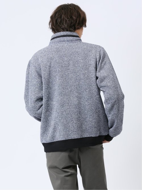 メランジ裏起毛 ボリュームネック カットアウター