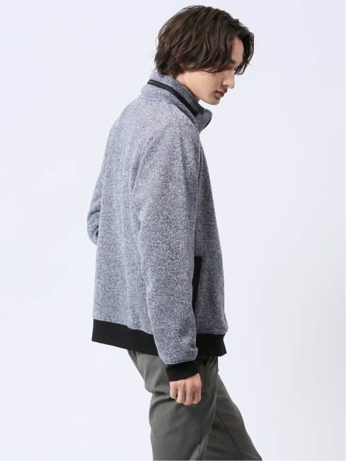 メランジ裏起毛 ボリュームネック カットアウター