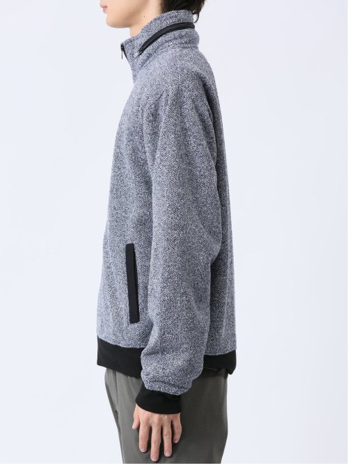 メランジ裏起毛 ボリュームネック カットアウター