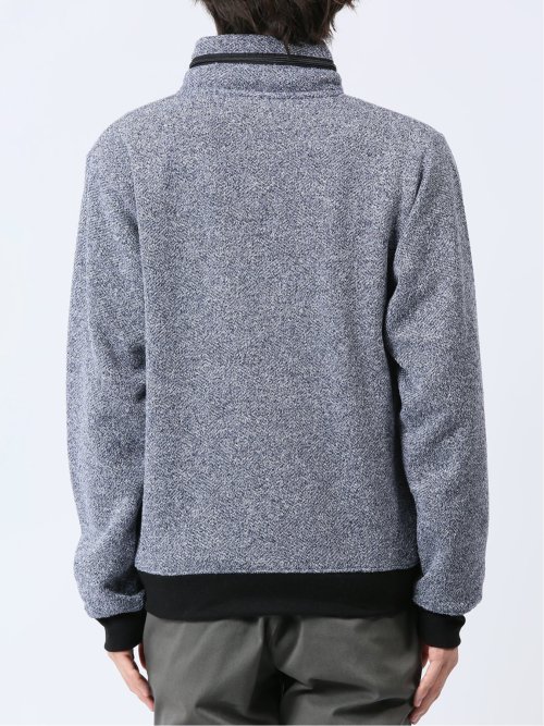 メランジ裏起毛 ボリュームネック カットアウター