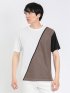 接触冷感 切替クルーネック半袖Tシャツ
